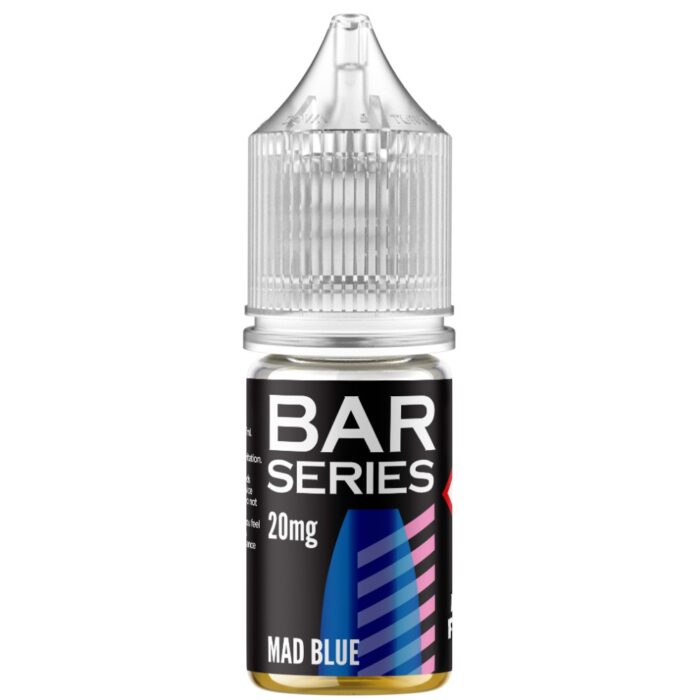 Bar Series Mad Blue Nic Salts | Blighty Vapes Online Vape Store is the UK's favourite online e-liquid shop. Order e-liquids online. CHEAPER E-LIQUIDS & FREE DELIVERY!