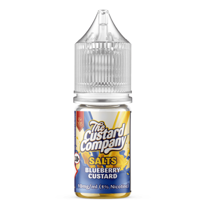 The Custard Company Blueberry Custard Nic Salts | Blighty Vapes Online Vape Store is the UK's favourite online e-liquid shop. Order e-liquids online. CHEAPER E-LIQUIDS & FREE DELIVERY!