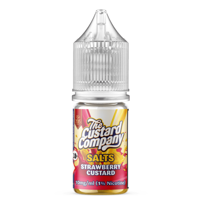 The Custard Company Strawberry Custard Nic Salts | Blighty Vapes Online Vape Store is the UK's favourite online e-liquid shop. Order e-liquids online. CHEAPER E-LIQUIDS & FREE DELIVERY!