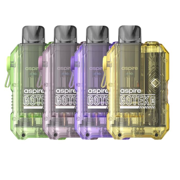 Aspire GOTEK X Pod Kit | Aspire GOTEK X Vape Kit | Blighty Vapes Online Vape Store is the UK's favourite online e-liquid shop. Order e-liquids online. CHEAPER E-LIQUIDS & FREE DELIVERY!